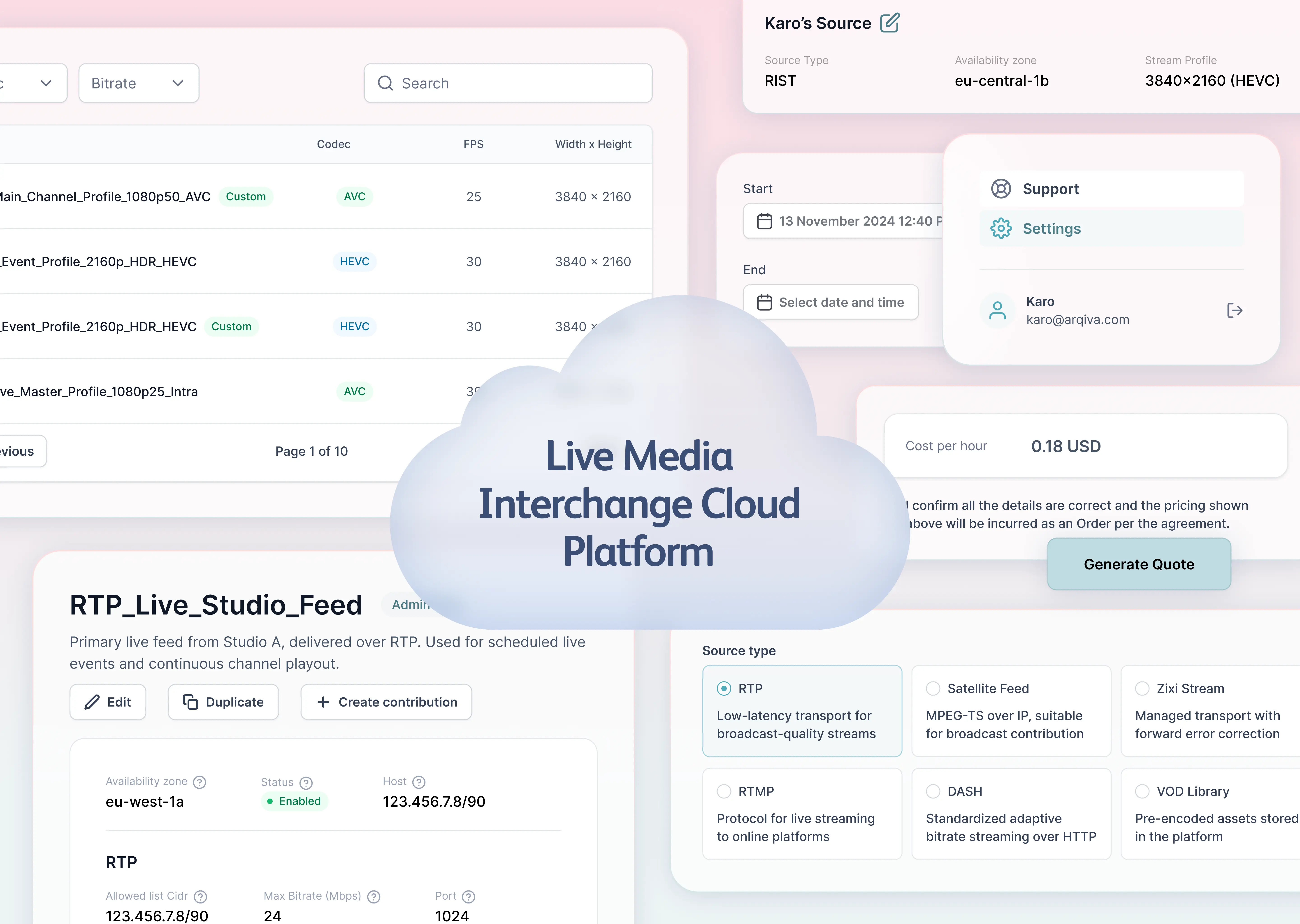 Cloud Media Platform Illustration